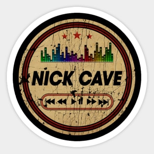 Graphic Nick Name Retro Distressed Cassette Tape Vintage Sticker